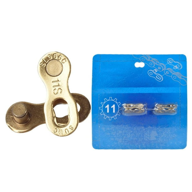2 Pair Bike Chain Speed Quick Link Link Joint 12 Speed Chain Lock Gold
